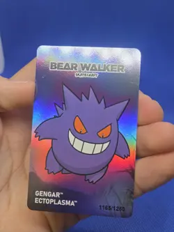 Pokemon Center x Bear Walker Gengar Ectoplasma Card 1165/1250 Surface Wear LP - Image 2