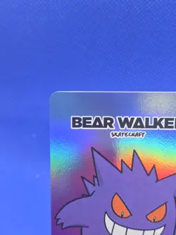 Pokemon Center x Bear Walker Gengar Ectoplasma Card 1165/1250 Surface Wear LP - Image 5