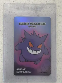 Pokemon Center x Bear Walker Gengar Skateboard Card: 143/1250 - Image 1