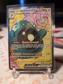 Pokemon TCG Iono's Bellibolt EX Full Art Ultra Rare Holo Card 172/159 - Image 1