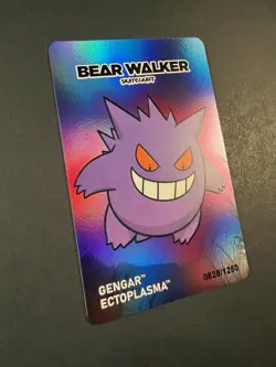 Pokemon Center x Bear Walker Gengar Skateboard Card: 828/1250 - Image 3