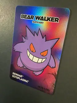 Pokemon Center x Bear Walker Gengar Skateboard Card: 828/1250 - Image 5