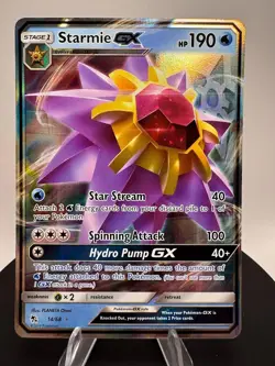 Pokemon TCG Starmie GX Ultra Rare Card 14/68 Hidden Fates - Image 3