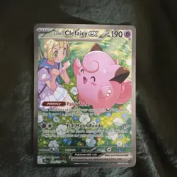 Pokemon TCG Lillie's Clefairy EX Journey Together Sir Card 184/159 NM Condition - Image 1