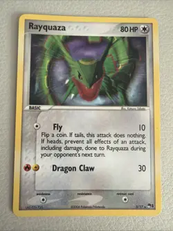 Pokemon TCG Rayquaza Holo Rare Card 3/17 Pop Series 1 Promos NM - Image 1