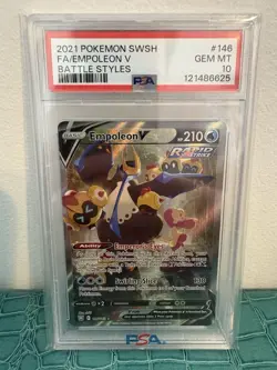 Pokemon Empoleon V Battle Styles Full Alt Art #146 PSA 10 Gem Mint - Image 1