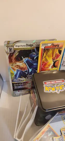 Pokemon Card Bundle Lot Rares Holos Coins Tins Jumbo Cards VSTAR Charizard Coin - Image 2