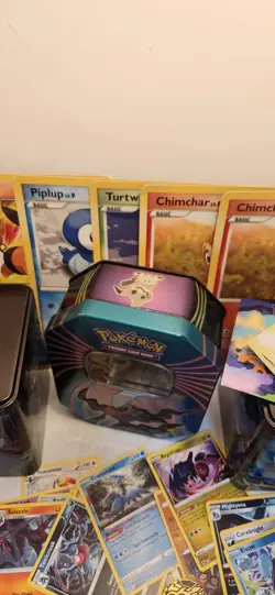 Pokemon Card Bundle Lot Rares Holos Coins Tins Jumbo Cards VSTAR Charizard Coin - Image 3