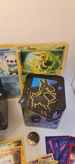 Pokemon Card Bundle Lot Rares Holos Coins Tins Jumbo Cards VSTAR Charizard Coin - Image 4