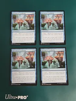 4x MTG Retreat to Coralhelm, Near Mint, English Battle for Zendikar Never Played - Image 1