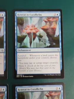 4x MTG Retreat to Coralhelm, Near Mint, English Battle for Zendikar Never Played - Image 4