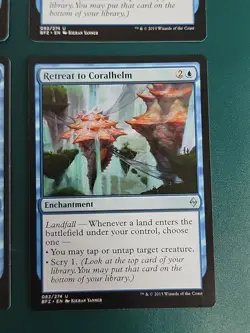 4x MTG Retreat to Coralhelm, Near Mint, English Battle for Zendikar Never Played - Image 5