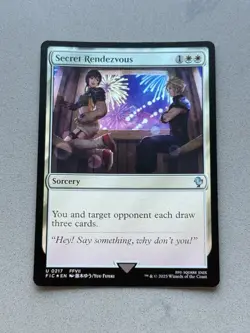 Secret Rendezvous 217 FOIL 0217 Uncommon - MTG Final Fantasy FIC Commander - NM - Image 1