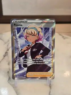 Pokemon TCG Peonia (Full Art) 196/198 Sword & Shield - Chilling Reign Holo LP - Image 1