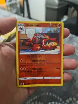 Pokemon Card Incineroar Silver Tempest Reverse Holo Rare 032/195 Near Mint - Image 1
