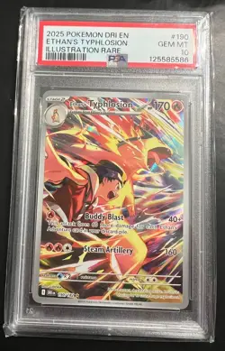 Pokemon 2025 Ethan's Typhlosion 190/182 IR Destined Rivals GEM MINT PSA 10 - Image 1
