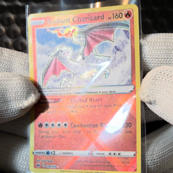 Pokemon Sword & Shield Crown Zenith RADIANT CHARIZARD 020/159 Holo Card MINT-NM - Image 2