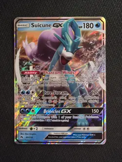 Pokemon TCG Lost Thunder Suicune GX 60/214 EX - Image 1