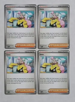Pokemon TCG 4x Iono 185/193 Paldea Evolved Playset NM - Image 1