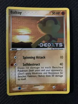 Baltoy 53/107 Reverse Holo Stamped EX Deoxys Pokemon TCG - Image 1