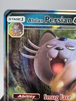 Alolan Persian GX 129/236 Holo Rare GX Cosmic Eclipse Pokemon - Image 4