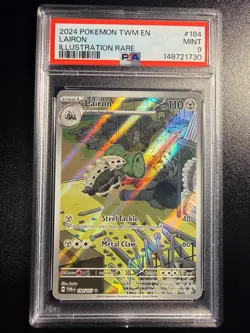 Pokemon (2024) Lairon 184/167 Sv06: Twilight Masquerade Holo - Image 1