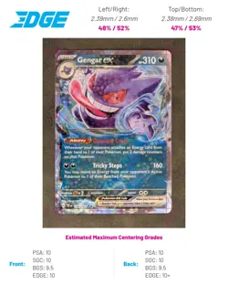 Gengar ex - 104/162 Pokemon TCG Double Rare SV05: Temporal Forces Near Mint - Image 1