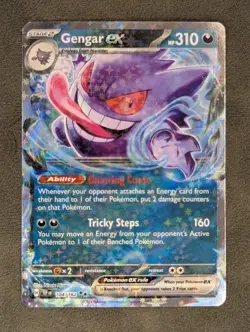 Gengar ex - 104/162 Pokemon TCG Double Rare SV05: Temporal Forces Near Mint - Image 3