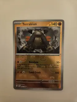 Pokemon Terrakion Master Ball Pattern 054/086 Sv: White Flare Holo 140 HP - Image 1