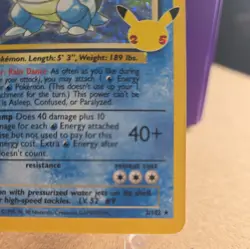Blastoise 2/102 Celebrations: Classic Collection Holo Ultra Rare Pokemon NM - Image 4