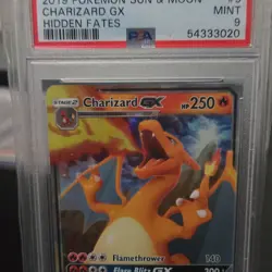 Pokemon Charizard GX 9/68 Hidden Fates Ultra Rare Holo PSA 9 2019 - Image 1