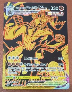 POKEMON TCG SINGLE STRIKE URSHIFU V MAX 29/30 PACKET TO SLEEVE MINT RARE - Image 1