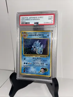 GIOVANNI'S GYARADOS PSA 9 1999 POKEMON CHALLENGE GYM 2 JPN #130 RARE HOLO - Image 1