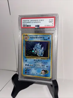 GIOVANNI'S GYARADOS PSA 9 1999 POKEMON CHALLENGE GYM 2 JPN #130 RARE HOLO - Image 3