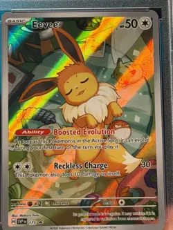 PSA 9 Eevee SVP 173 Cosmos Holo Prismatic Evolutions Black Star Promo Pokemon Ca - Image 3