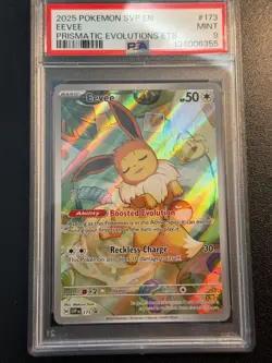 PSA 9 Eevee SVP 173 Cosmos Holo Prismatic Evolutions Black Star Promo Pokemon Ca - Image 4