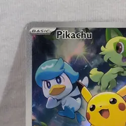 ✨Pokemon Pikachu 027 Scarlet & Violet Promo Holo 60HP Adventuring Together - Image 2