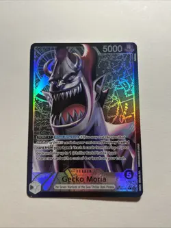 One Piece TCG Gecko Moria Leader Alt Art Foil OP06-080 - Image 1