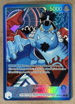 Jinbe Foil The Azure Sea's Seven Alternate Art OP14-040 One Piece CCG - Image 2