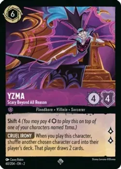 4x Yzma - Scary Beyond All Reason - 60/204 - Super Rare NM-Mint Disney Lorcana: - Image 1