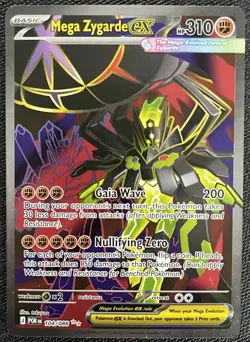 Mega Zygarde ex 104/088 Perfect Order Pokemon Card Secret Rare Full Art NM - Image 1