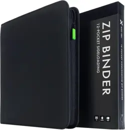 12 Pocket Trading Card Zip Binder, 480 Cards, Exo-Tec Album Material, 20 Sid... - Image 2
