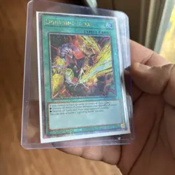 * LIGHTNING STORM * ALTERNATE ART QUARTER CENTURY SECRET RARE RA04-EN094 YUGIOH! - Image 1