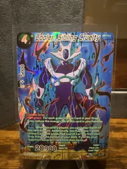 Dragon Ball Super Card Game Cooler Sibling Cruelty SPR Foil Card BT17-068 - Image 1