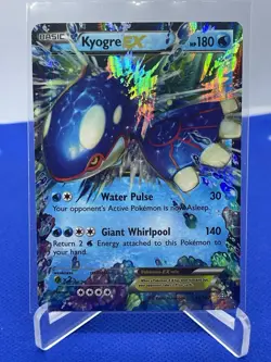 Kyogre EX 54/160 Holo Ultra Rare Primal Clash Pokemon Card Ex-NM TCG - Image 1