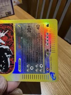 Steelix 31/144 Skyridge Reverse Holo Pokemon Card 2003 e-Reader Near Mint - Image 4