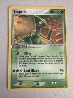 Sceptile 4/17 POP Series 1 2004 Holo Rare Pokemon Card TCG LP - Image 1