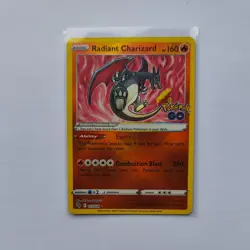 Pokemon TCG Radiant Charizard Holo Card Pokemon Go 011/078 - Image 1