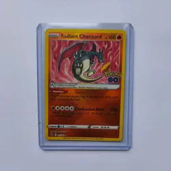 Pokemon TCG Radiant Charizard Holo Card Pokemon Go 011/078 - Image 3