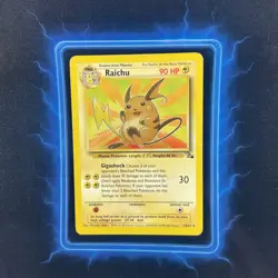 ⭐Raichu 29/62 ⭐Original Non Holo Rare Fossil Set Pokemon Card WOTC TCG 1999 - Image 2